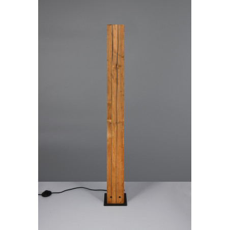 Lampa podłogowa drewniana Trio Karuni | Loft, 121cm