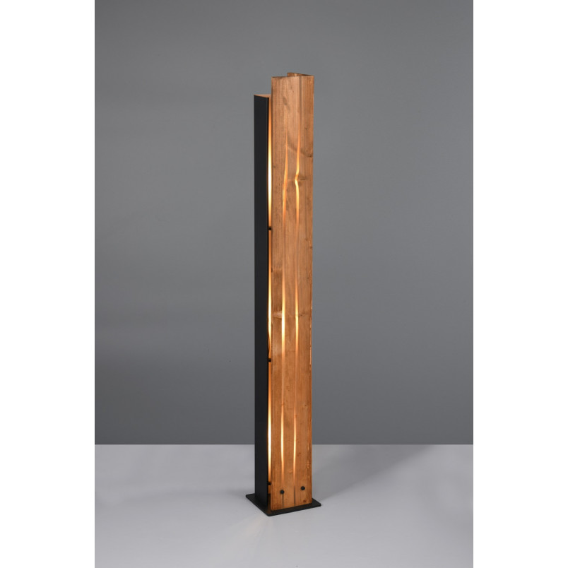Lampa podłogowa drewniana Trio Karuni | Loft, 121cm