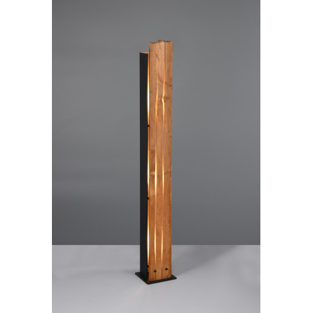 Lampa podłogowa drewniana Trio Karuni | Loft, 121cm