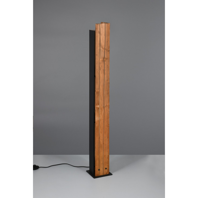 Lampa podłogowa drewniana Trio Karuni | Loft, 121cm