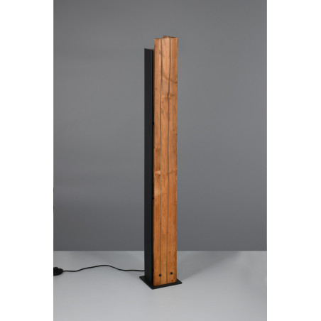 Lampa podłogowa drewniana Trio Karuni | Loft, 121cm