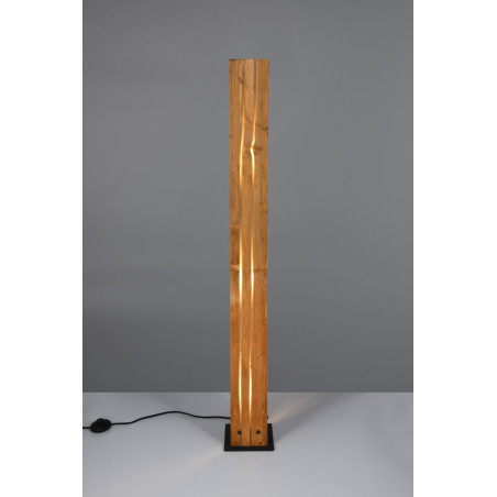 Lampa podłogowa drewniana Trio Karuni | Loft, 121cm