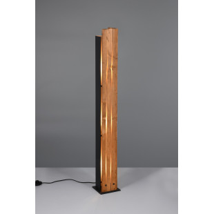 Lampa podłogowa drewniana Trio Karuni | Loft, 121cm