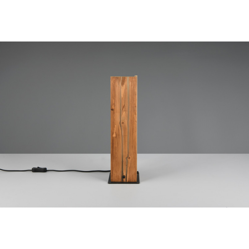 Lampa stołowa drewniana Trio Karuni | Loft 40cm