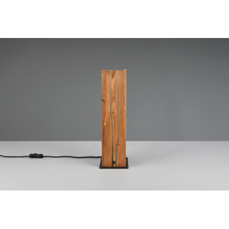 Lampa stołowa drewniana Trio Karuni | Loft 40cm