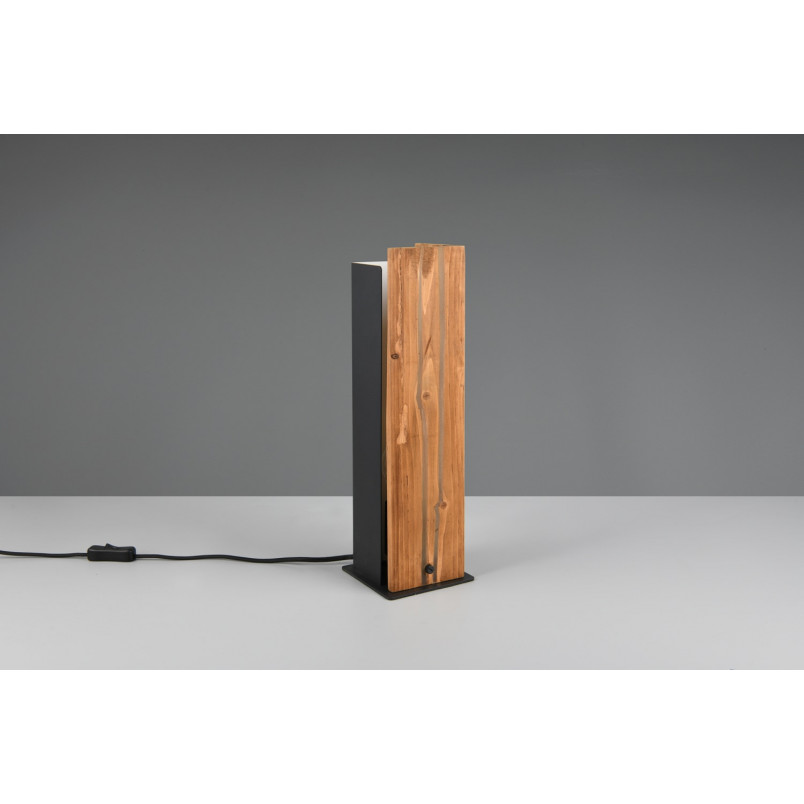 Lampa stołowa drewniana Trio Karuni | Loft 40cm
