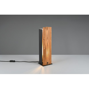 Lampa stołowa drewniana Trio Karuni | Loft 40cm