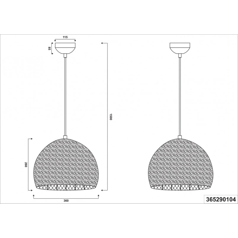 Lampa wisząca orientalna Kamara Trio - Patyna | Kup online