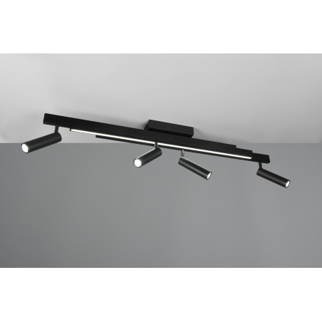 Reflektor sufitowy LED Trio Zeno IV - 133cm, pilot, ściemniacz