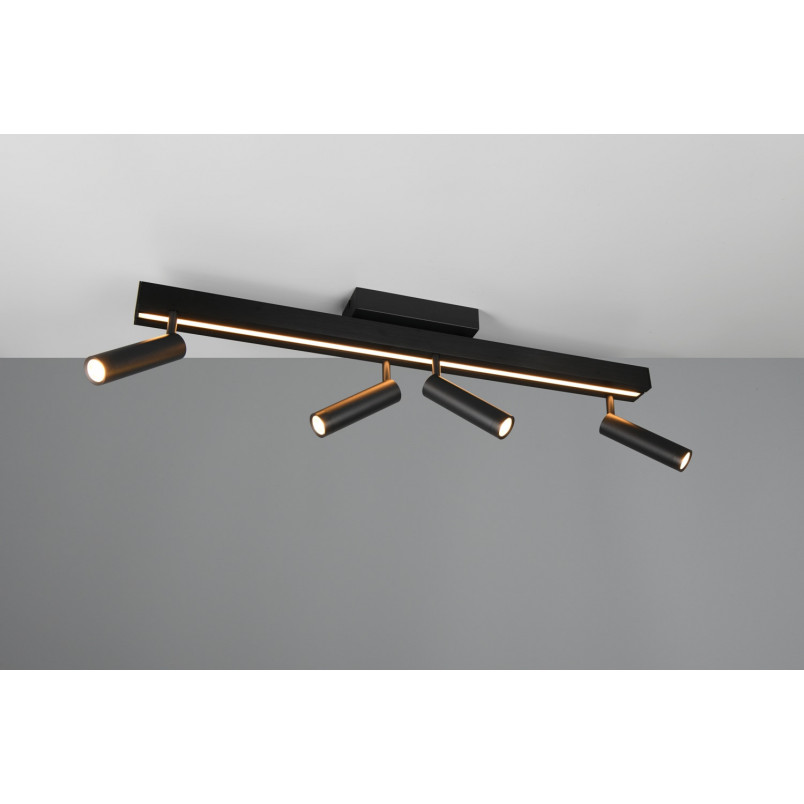 Reflektor sufitowy LED Trio Zeno IV - 133cm, pilot, ściemniacz