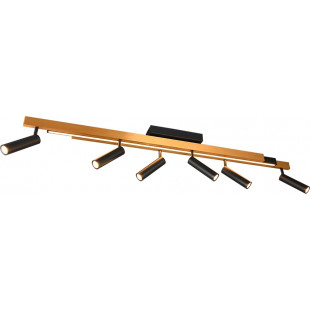 Reflektor sufitowy LED Trio Zeno VI 180cm - Złoto/Czarny | Nowoczesne Oświetleni