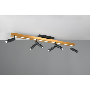 Reflektor sufitowy LED Trio Zeno VI 180cm - Złoto/Czarny | Nowoczesne Oświetleni