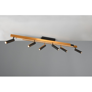 Reflektor sufitowy LED Trio Zeno VI 180cm - Złoto/Czarny | Nowoczesne Oświetleni