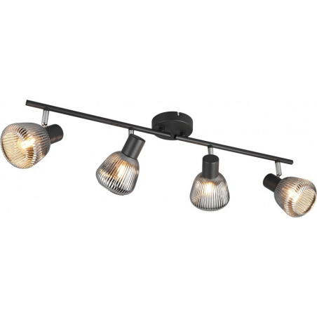 Reflektor sufitowy Trio Tarifa IV | Loftowy design, szkło, 70cm