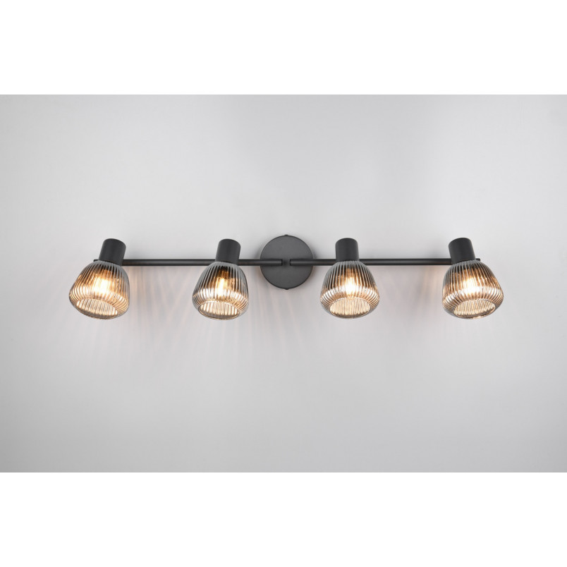 Reflektor sufitowy Trio Tarifa IV | Loftowy design, szkło, 70cm