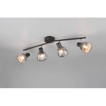 Reflektor sufitowy Trio Tarifa IV | Loftowy design, szkło, 70cm
