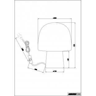 Lampa Steen Trio - Szklana, Biała/Szara, 20cm | Sklep z Lampami