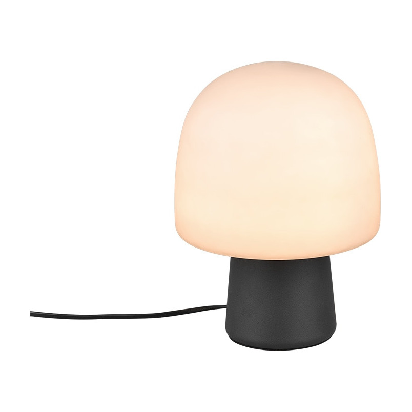 Lampa Steen Trio: Szklana lampa stołowa szara - Elegancki design