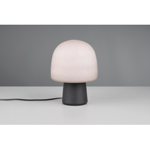Lampa Steen Trio: Szklana lampa stołowa szara - Elegancki design