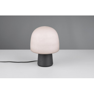 Lampa Steen Trio: Szklana lampa stołowa szara - Elegancki design