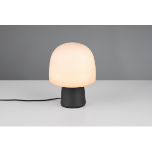 Lampa Steen Trio: Szklana lampa stołowa szara - Elegancki design
