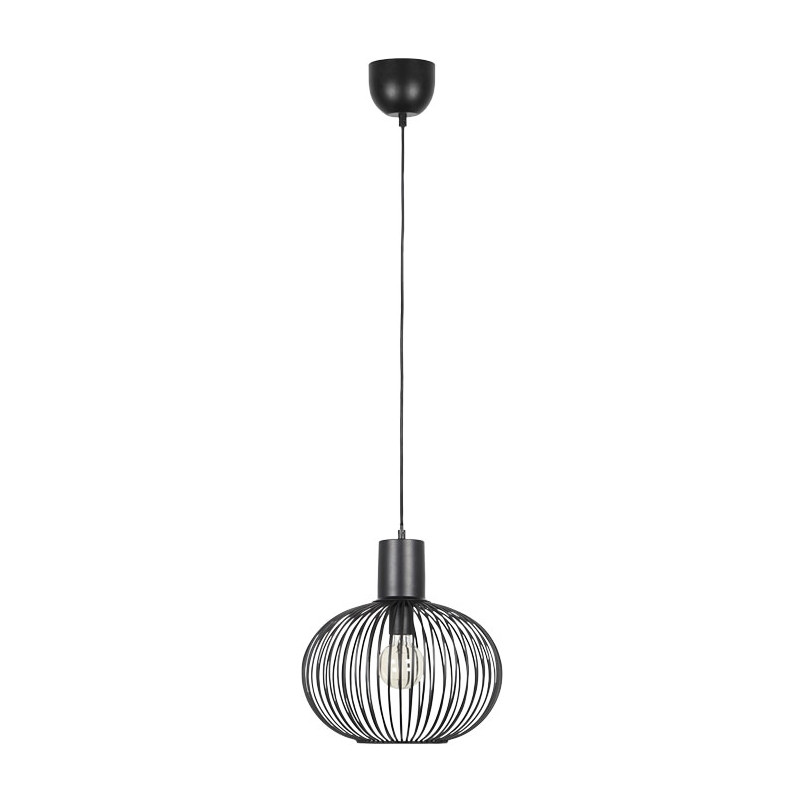 Lampa wisząca Gila Trio - czarny mat | Loftowa lampa