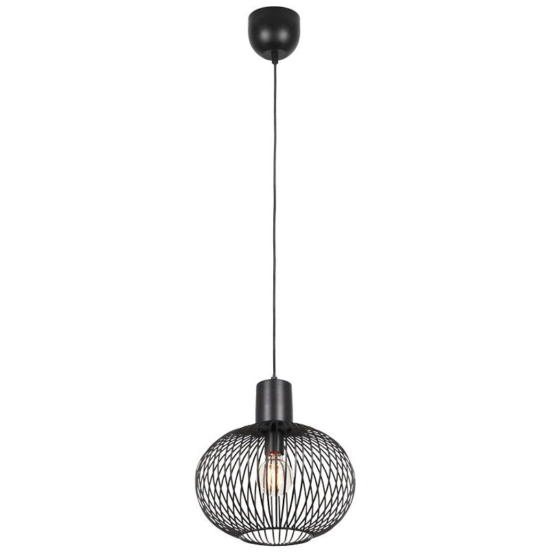 Lampa wisząca Gila Trio - czarny mat | Loftowa lampa
