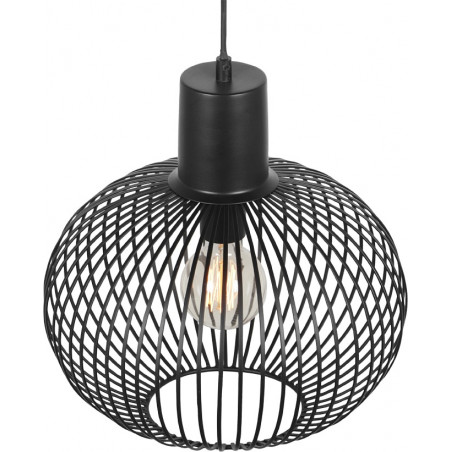 Lampa wisząca Gila Trio - czarny mat | Loftowa lampa