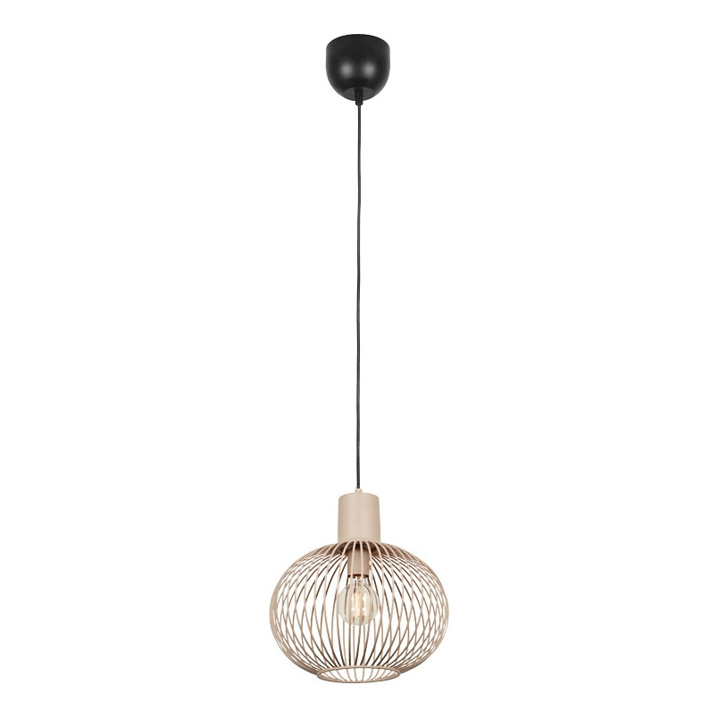 Lampa wisząca Gila Trio - Beżowa, metalowa, E27 | Kup teraz!