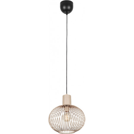 Lampa wisząca Gila Trio - Beżowa, metalowa, E27 | Kup teraz!