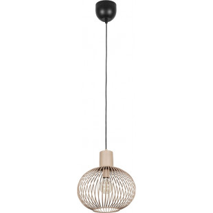 Lampa wisząca Gila Trio - Beżowa, metalowa, E27 | Kup teraz!