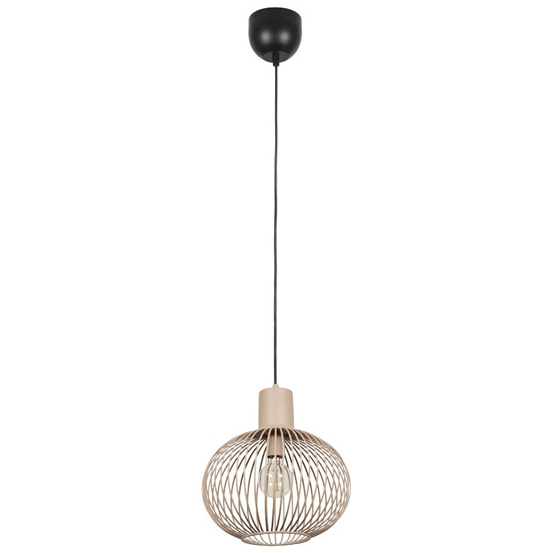 Lampa wisząca Gila Trio - Beżowa, metalowa, E27 | Kup teraz!