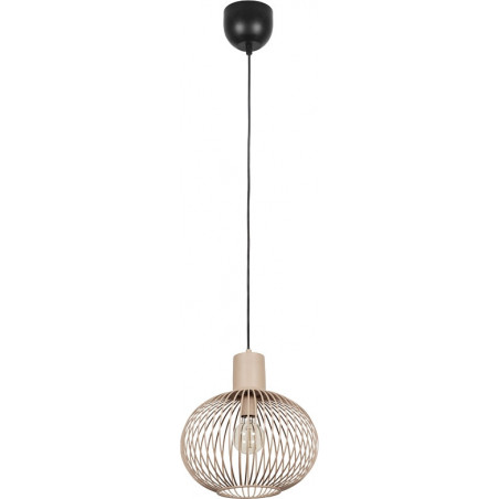 Lampa wisząca Gila Trio - Beżowa, metalowa, E27 | Kup teraz!