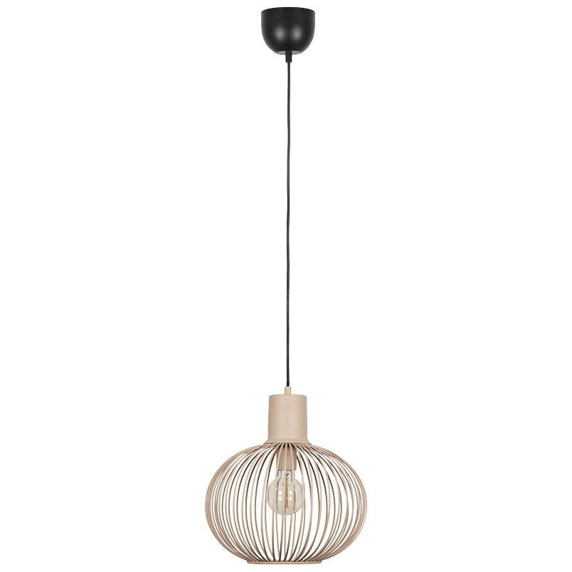 Lampa wisząca Gila Trio - Beżowa, metalowa, E27 | Kup teraz!