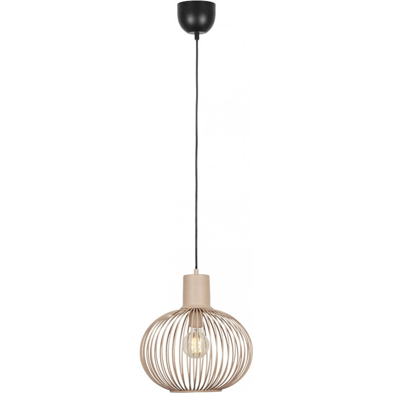 Lampa wisząca Gila Trio - Beżowa, metalowa, E27 | Kup teraz!