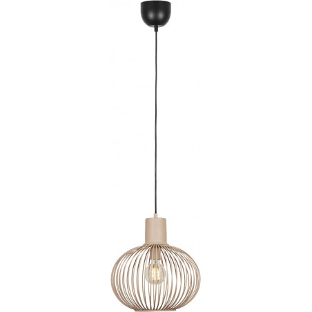 Lampa wisząca Gila Trio - Beżowa, metalowa, E27 | Kup teraz!