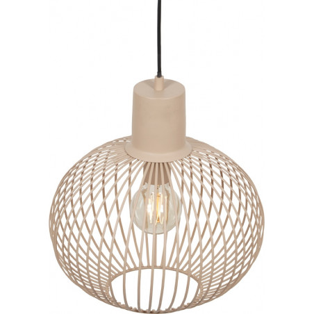 Lampa wisząca Gila Trio - Beżowa, metalowa, E27 | Kup teraz!