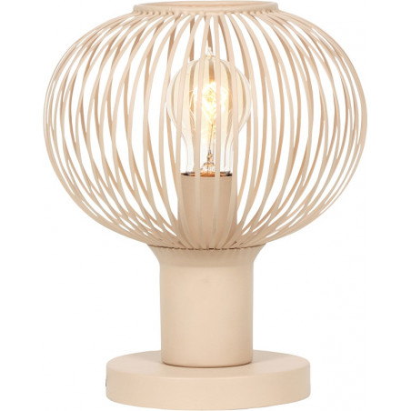 Lampa stołowa Trio Gila | Beżowa, druciana, 23cm - Kup online