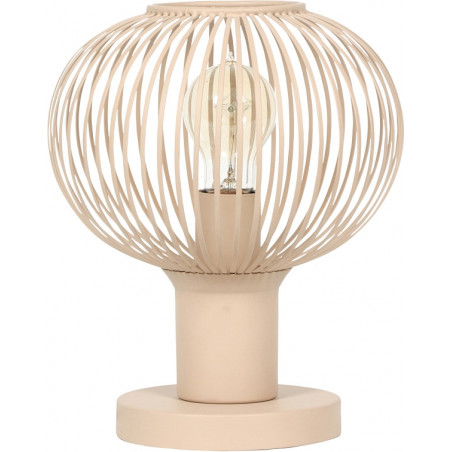 Lampa stołowa Trio Gila | Beżowa, druciana, 23cm - Kup online
