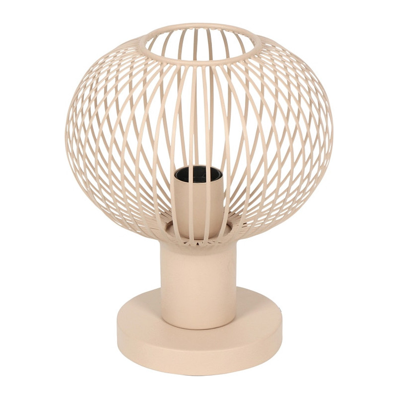 Lampa stołowa Trio Gila | Beżowa, druciana, 23cm - Kup online