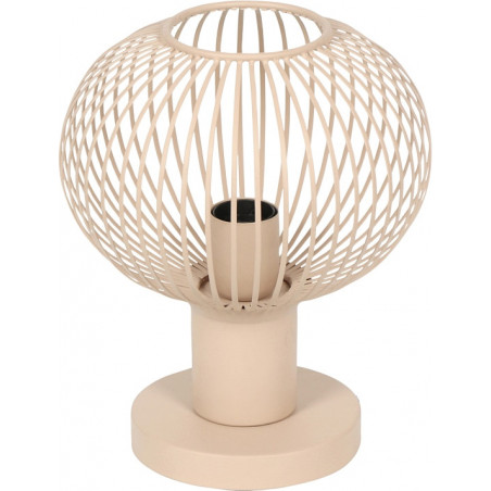 Lampa stołowa Trio Gila | Beżowa, druciana, 23cm - Kup online
