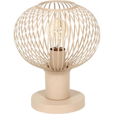 Lampa stołowa Trio Gila | Beżowa, druciana, 23cm - Kup online