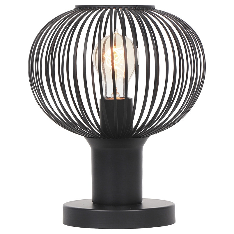 Lampa stołowa Gila Trio - Loftowy design, czarny mat | Kup teraz