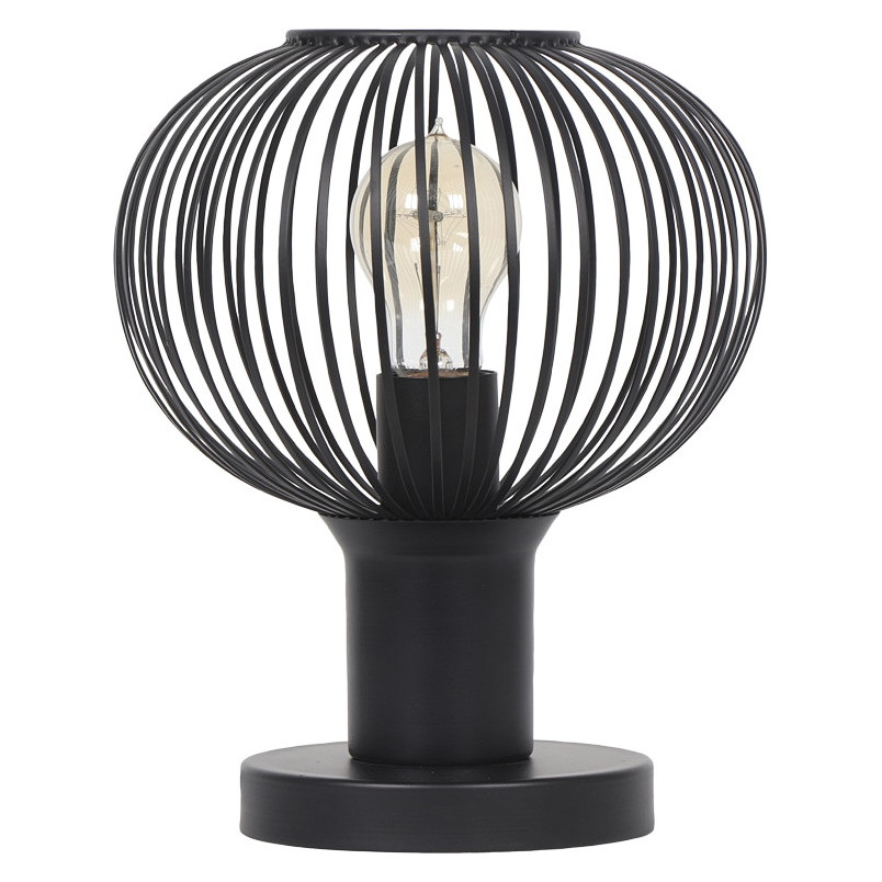 Lampa stołowa Gila Trio - Loftowy design, czarny mat | Kup teraz