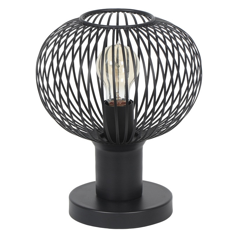 Lampa stołowa Gila Trio - Loftowy design, czarny mat | Kup teraz
