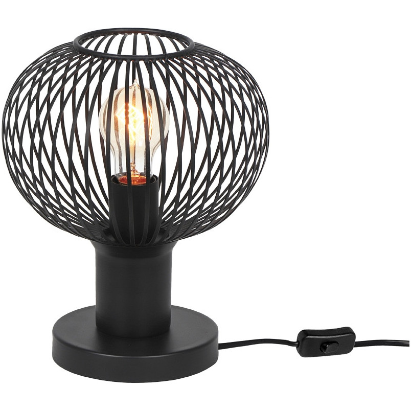 Lampa stołowa Gila Trio - Loftowy design, czarny mat | Kup teraz