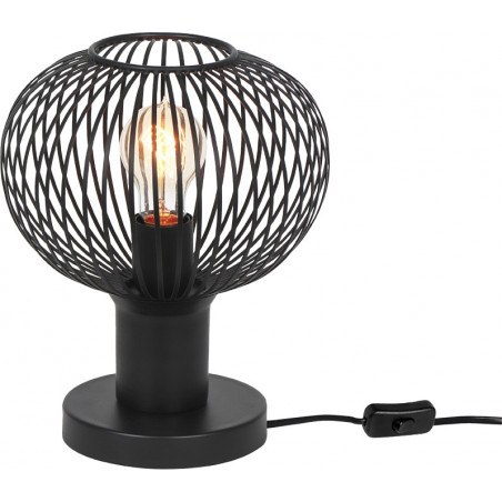 Lampa stołowa Gila Trio - Loftowy design, czarny mat | Kup teraz