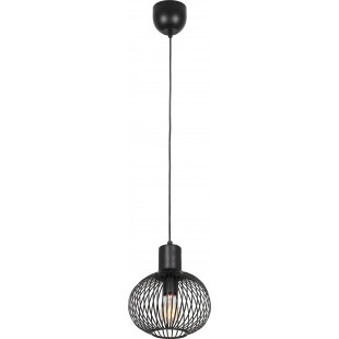 Lampa wisząca Gila Trio - czarny mat, loft, E27 | Sklep z lampami