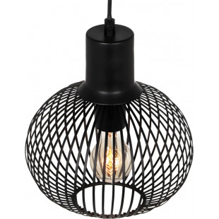 Lampa wisząca Gila Trio - czarny mat, loft, E27 | Sklep z lampami