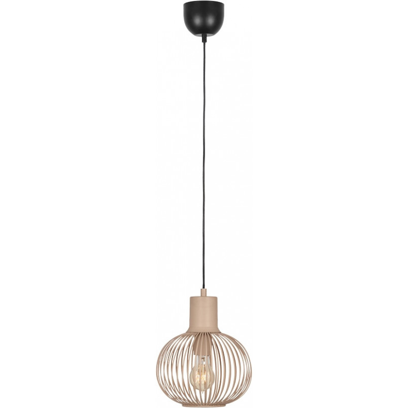Lampa wisząca Trio Gila - Beżowa, Druciana, E27 | Kup online